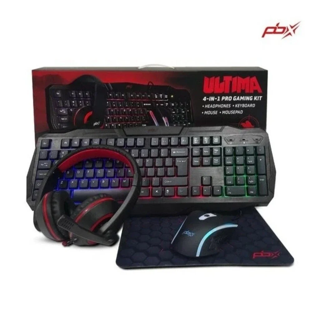 Packard Bell Ultima 4-in-1 Gaming Kit Bundle Mouse/Mousepad/Keyboard/Headphones
